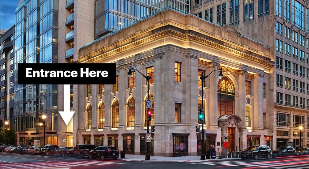 Bank Building Entrance