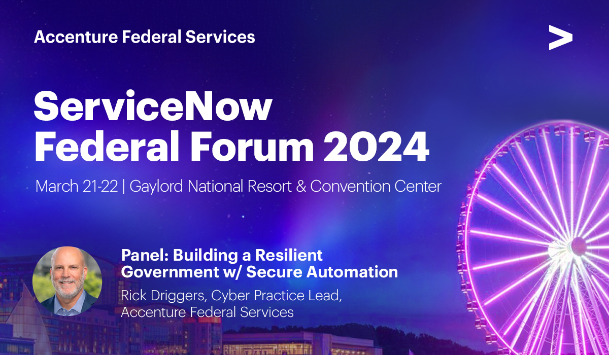 Accenture Federal Services at ServiceNow Federal Forum 2024